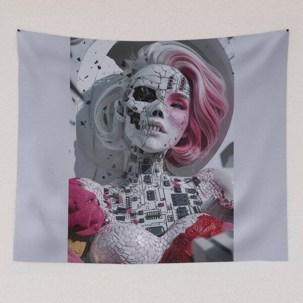 Item preview, Biopunk graffiti portrait designed and sold by 90's Misaki.