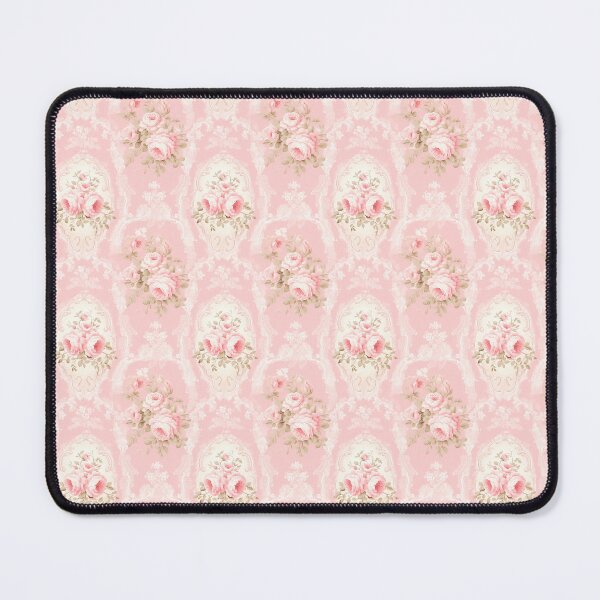 Item preview, Shabby Chic Pink Roses and Lace Cottagecore Pattern designed and sold by LouieVanille.