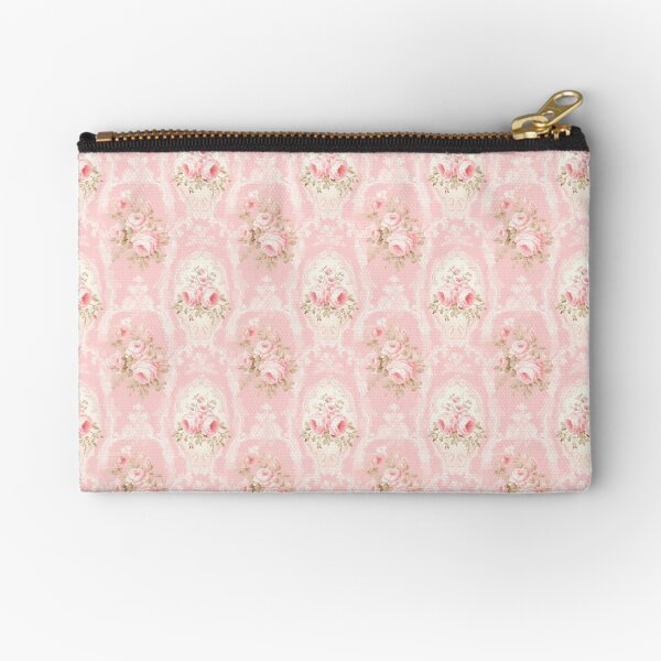 Item preview, Shabby Chic Pink Roses and Lace Cottagecore Pattern designed and sold by LouieVanille.