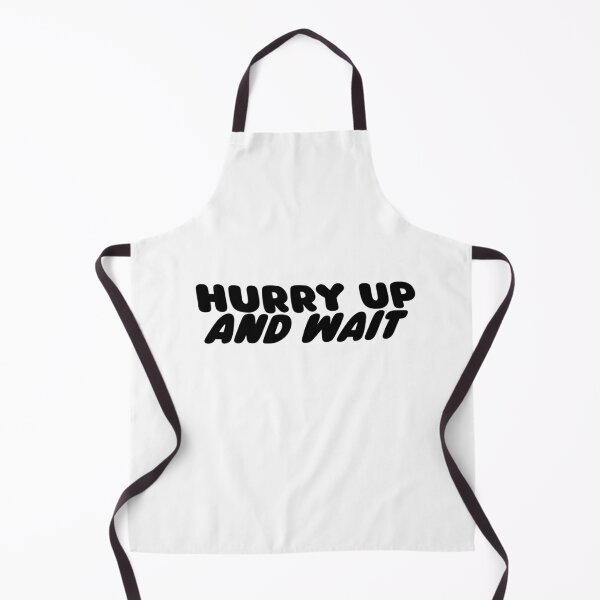 Item preview, Hurry Up And Wait in Black | Retro 60s and 70s Bubble Font designed and sold by TeaLimeTwo.