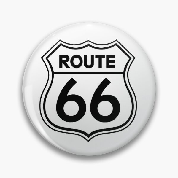 Item preview, route 66 traffic sign, black and white designed and sold by Numbers-Art.