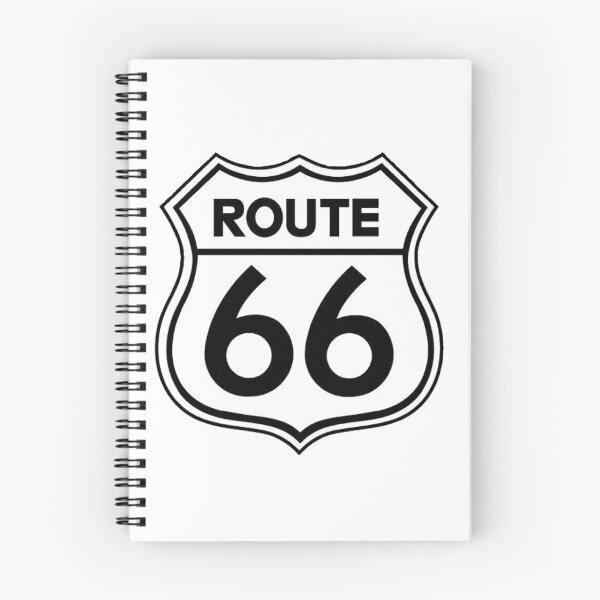 Item preview, route 66 traffic sign, black and white designed and sold by Numbers-Art.