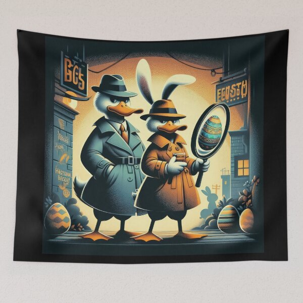 Item preview, easter duck detectives easter funny animal designed and sold by Expressions-Sel.