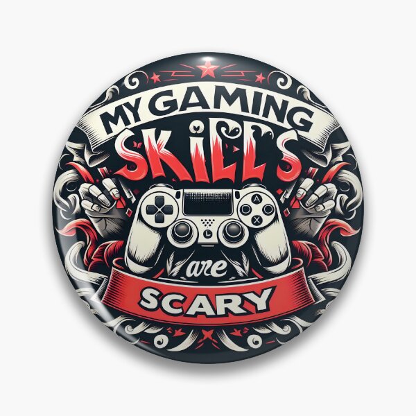 Item preview, My Gaming Skills Are Scary typography designed and sold by maxmaj.