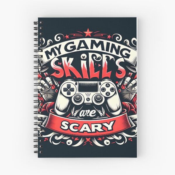 Item preview, My Gaming Skills Are Scary typography designed and sold by maxmaj.