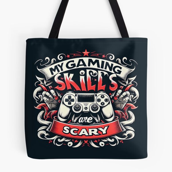 Item preview, My Gaming Skills Are Scary typography designed and sold by maxmaj.