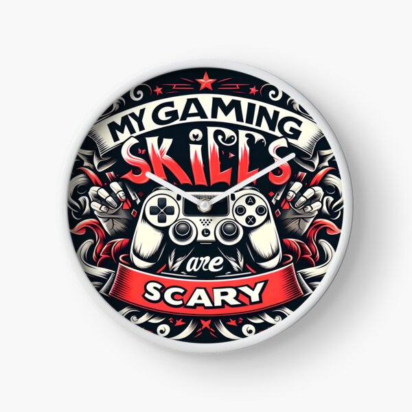Item preview, My Gaming Skills Are Scary typography designed and sold by maxmaj.