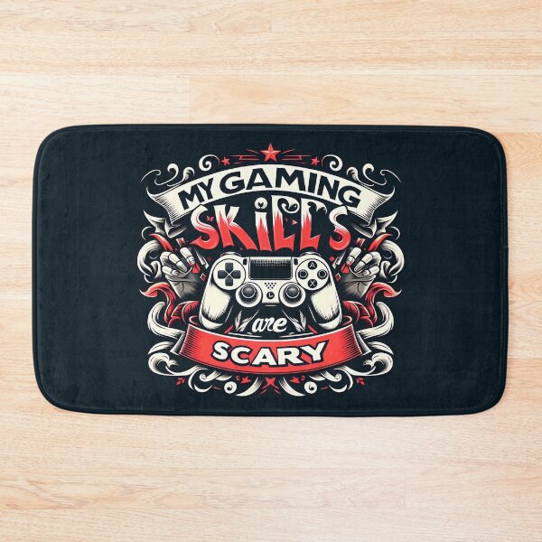 Item preview, My Gaming Skills Are Scary typography designed and sold by maxmaj.