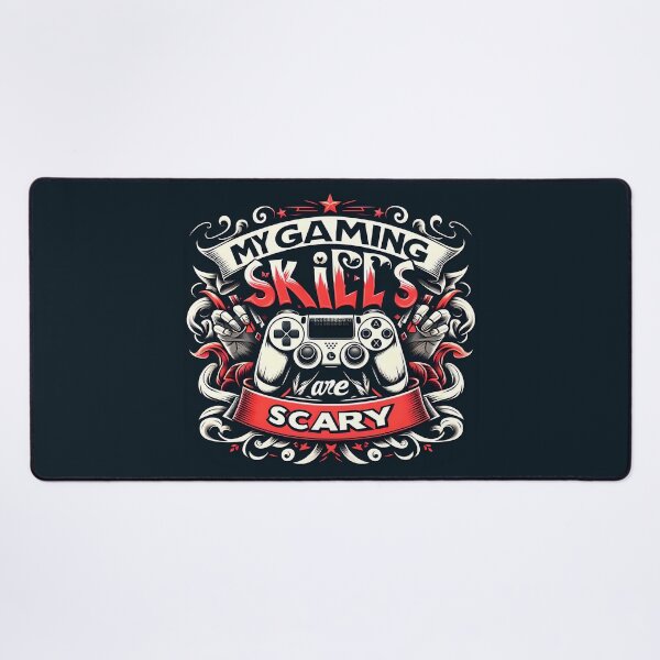 Item preview, My Gaming Skills Are Scary typography designed and sold by maxmaj.