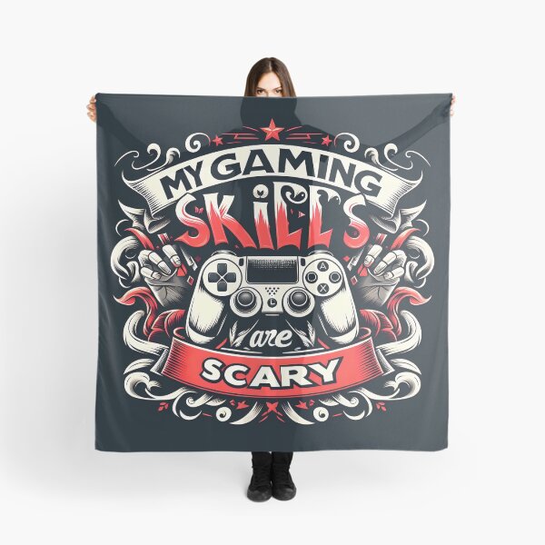 Item preview, My Gaming Skills Are Scary typography designed and sold by maxmaj.