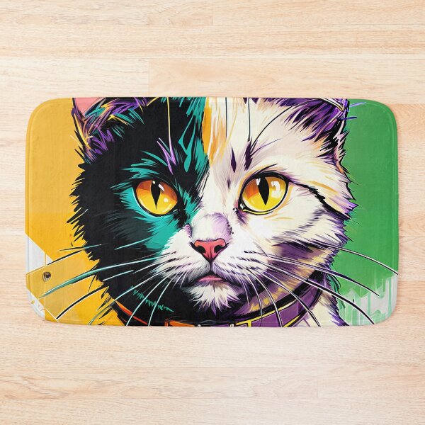 Item preview, Cat in mural painting designed and sold by PixelCraftDSG.