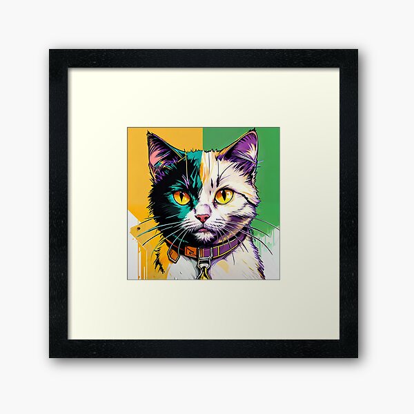 Item preview, Cat in mural painting designed and sold by PixelCraftDSG.