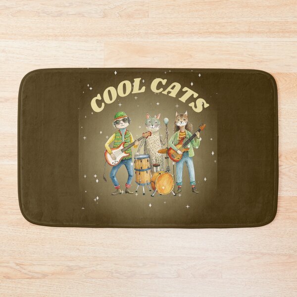 Item preview, Purrfectly Groovy Cool Cat Band designed and sold by MugsAndDuds.