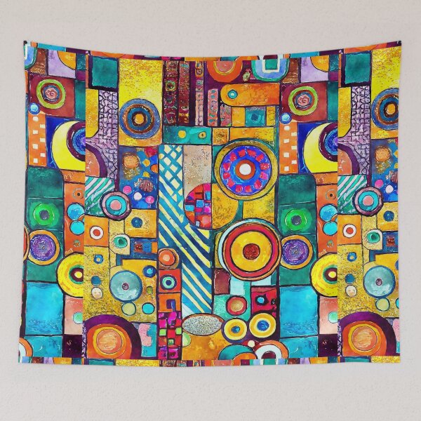 Item preview, LL Dreams Artistic Multi-Colored Pattern 26 designed and sold by LLdreams.