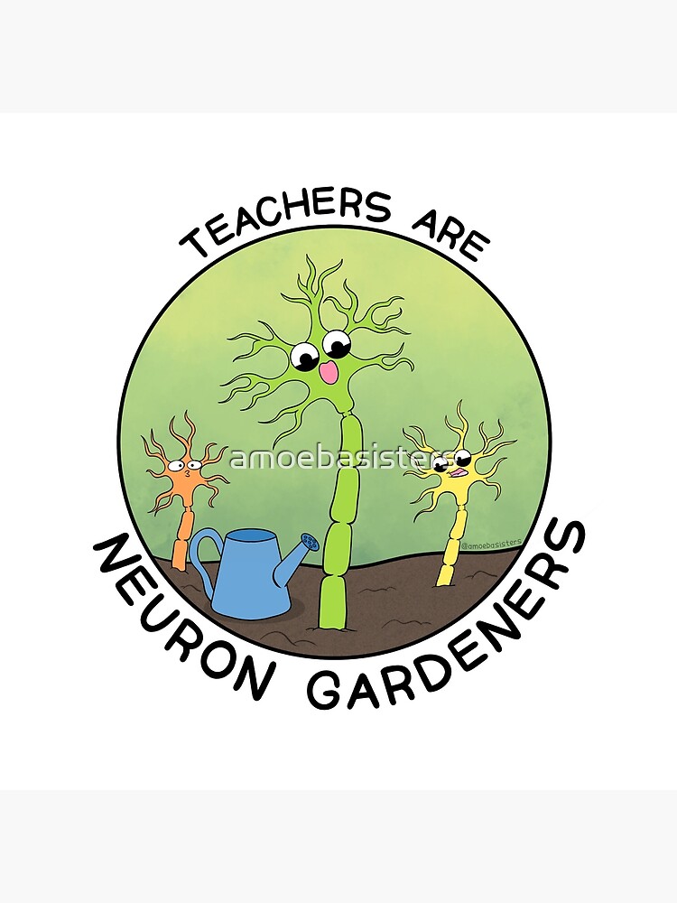 Thumbnail 2 of 2, Tote Bag, Teachers Are Neuron Gardeners designed and sold by amoebasisters.