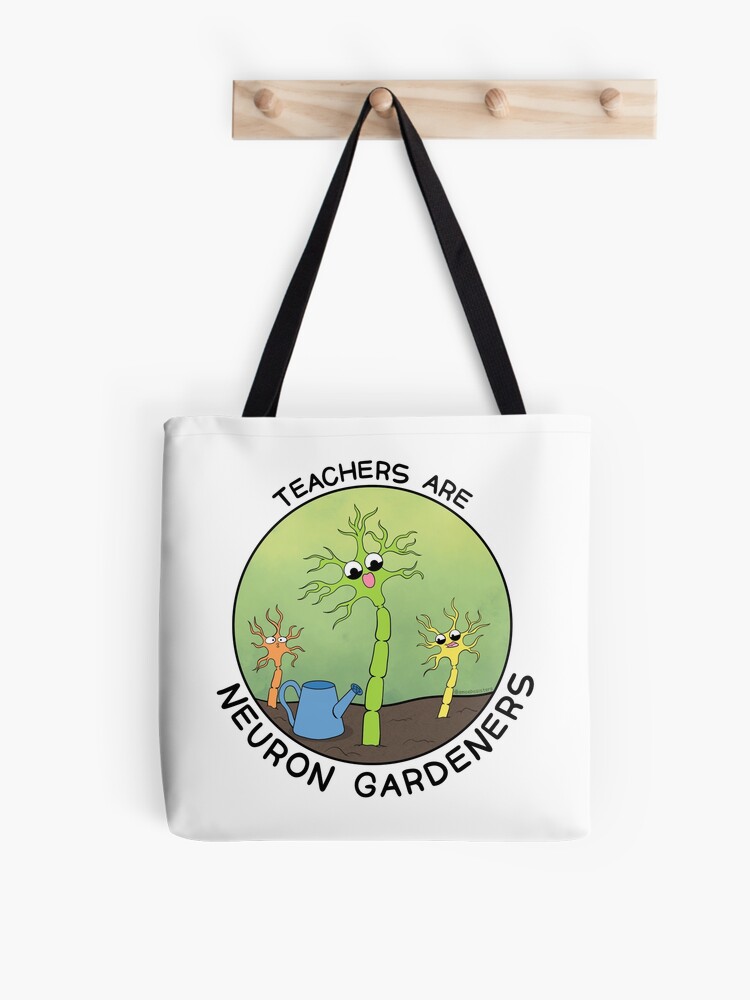 Thumbnail 1 of 2, Tote Bag, Teachers Are Neuron Gardeners designed and sold by amoebasisters.