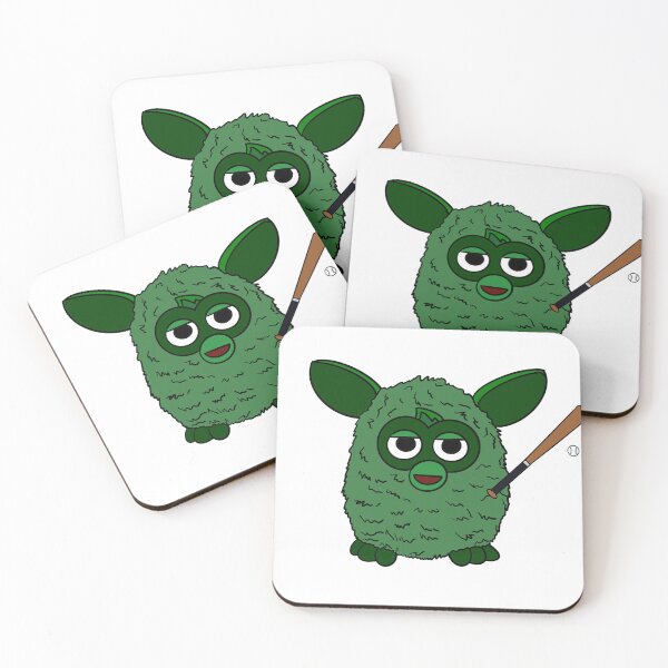 Item preview, Forest Green Baseball Player Furby designed and sold by Animals-by-JB.