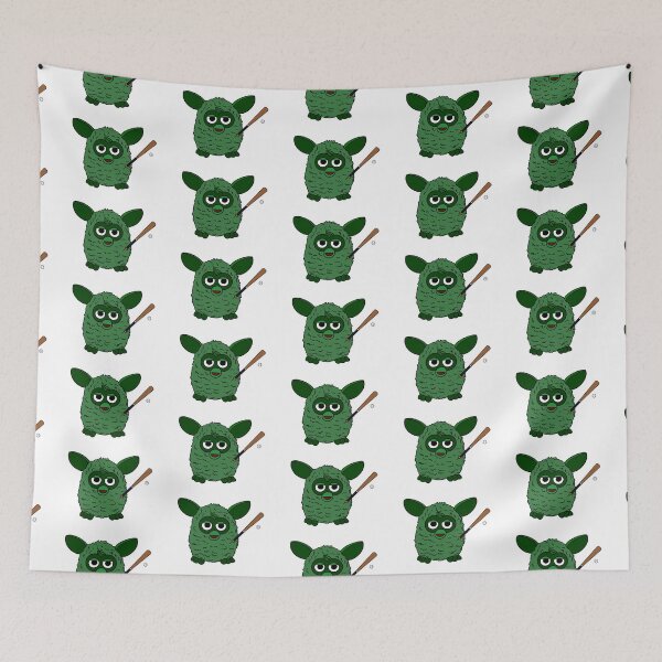 Item preview, Forest Green Baseball Player Furby designed and sold by Animals-by-JB.