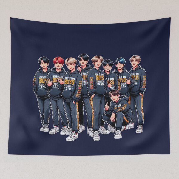 Item preview, Harmony in Tracksuits: Bangtan Boys Artwork designed and sold by Fantsy-world.