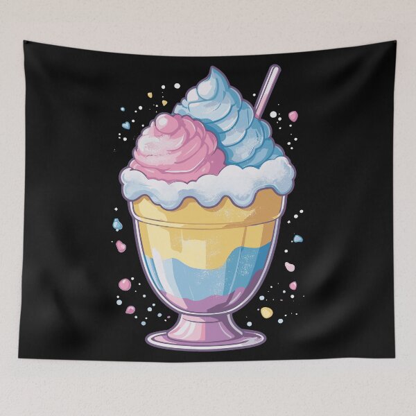 Item preview, Sweet Treat Delight Pastel Shaved Ice  designed and sold by DrawHandArt.