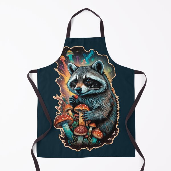 Item preview, Psychedellic racoon designed and sold by GreenKingShop.