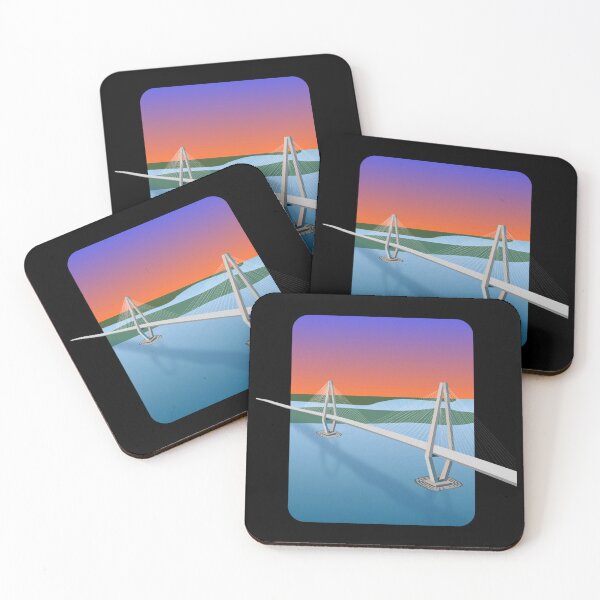 Item preview, Cooper River Bridge With A Sunset In The Background designed and sold by Luxuriously.