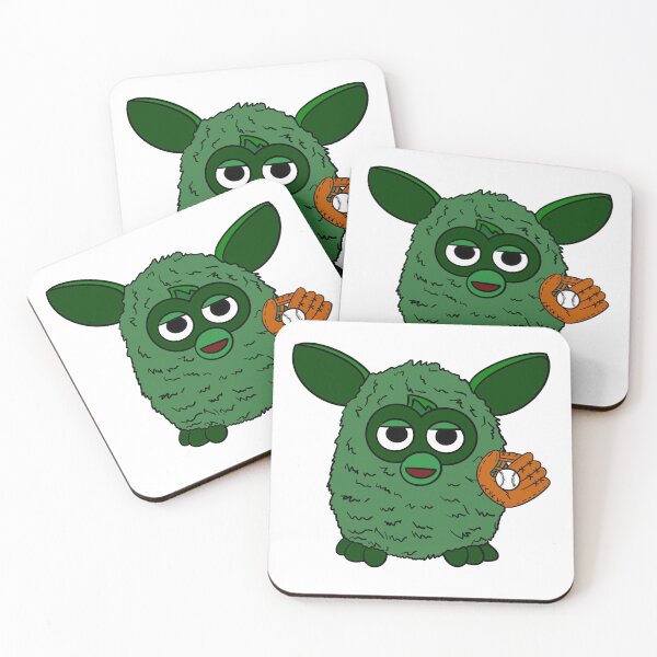 Item preview, Forest Green Baseball Player Furby designed and sold by Animals-by-JB.