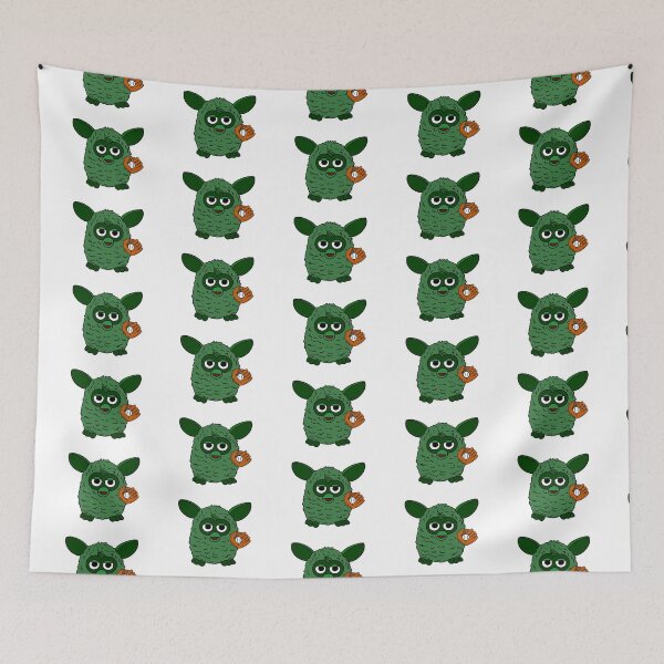 Item preview, Forest Green Baseball Player Furby designed and sold by Animals-by-JB.