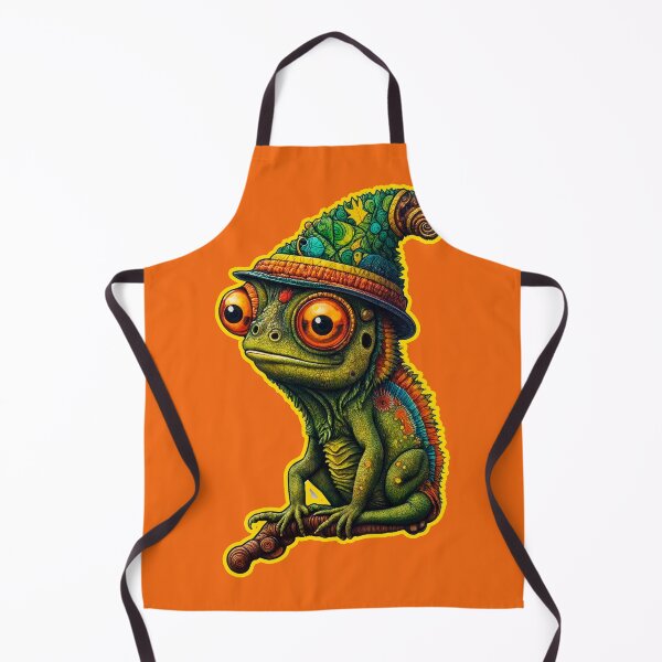 Item preview, Psychedellic chameleon designed and sold by GreenKingShop.