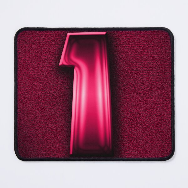 Item preview, Number 1 unit written in pink shiny metallic texture background designed and sold by SpinklyCreations.
