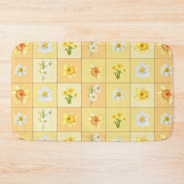 Item preview, Yellow Daffodil Spring Quilt Patterned Squares for Mom, Grandma, Sister  designed and sold by julyperson.