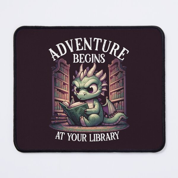 Item preview, Dragon Reading Adventure at Your Library designed and sold by nameonshirt.