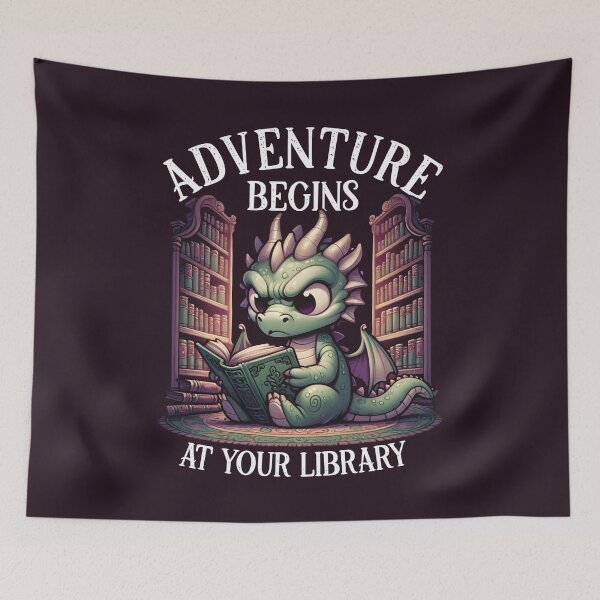 Item preview, Dragon Reading Adventure at Your Library designed and sold by nameonshirt.