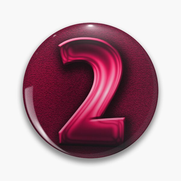 Item preview, Number 2 unit written in pink shiny metallic texture background designed and sold by SpinklyCreations.