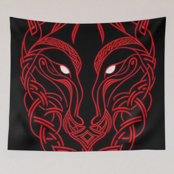 Item preview, Abstract Wolf Skull Art designed and sold by TheDarkWardrobe.