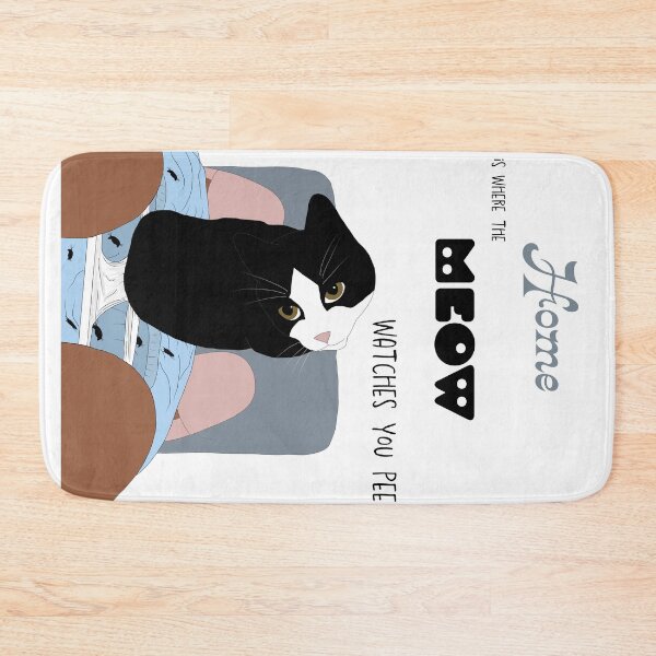 Item preview, Home is where the MEOW watches you pee designed and sold by Lians-Designs.