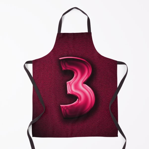 Item preview, Number 3 unit written in pink shiny metallic texture background designed and sold by SpinklyCreations.