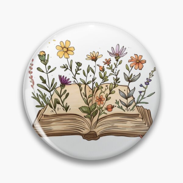Item preview, flowers growing from book Sticker designed and sold by Joukonn0.