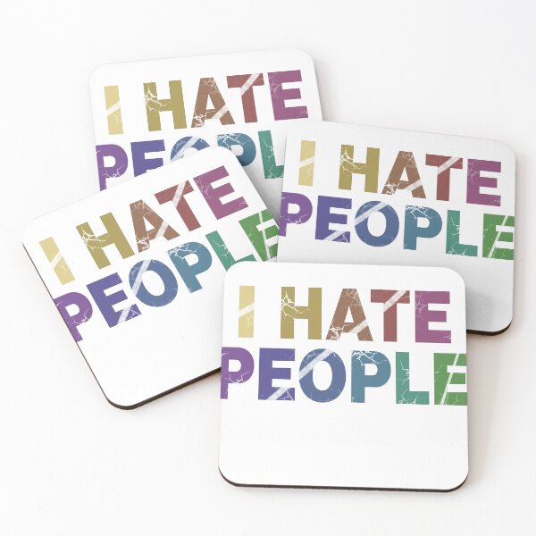 Item preview, I HATE PEOPLE designed and sold by hemp3x.