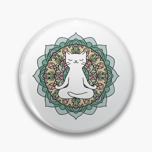 Item preview, Meditating Cat Mandala designed and sold by canvadreamer444.