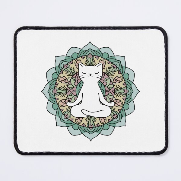 Item preview, Meditating Cat Mandala designed and sold by canvadreamer444.
