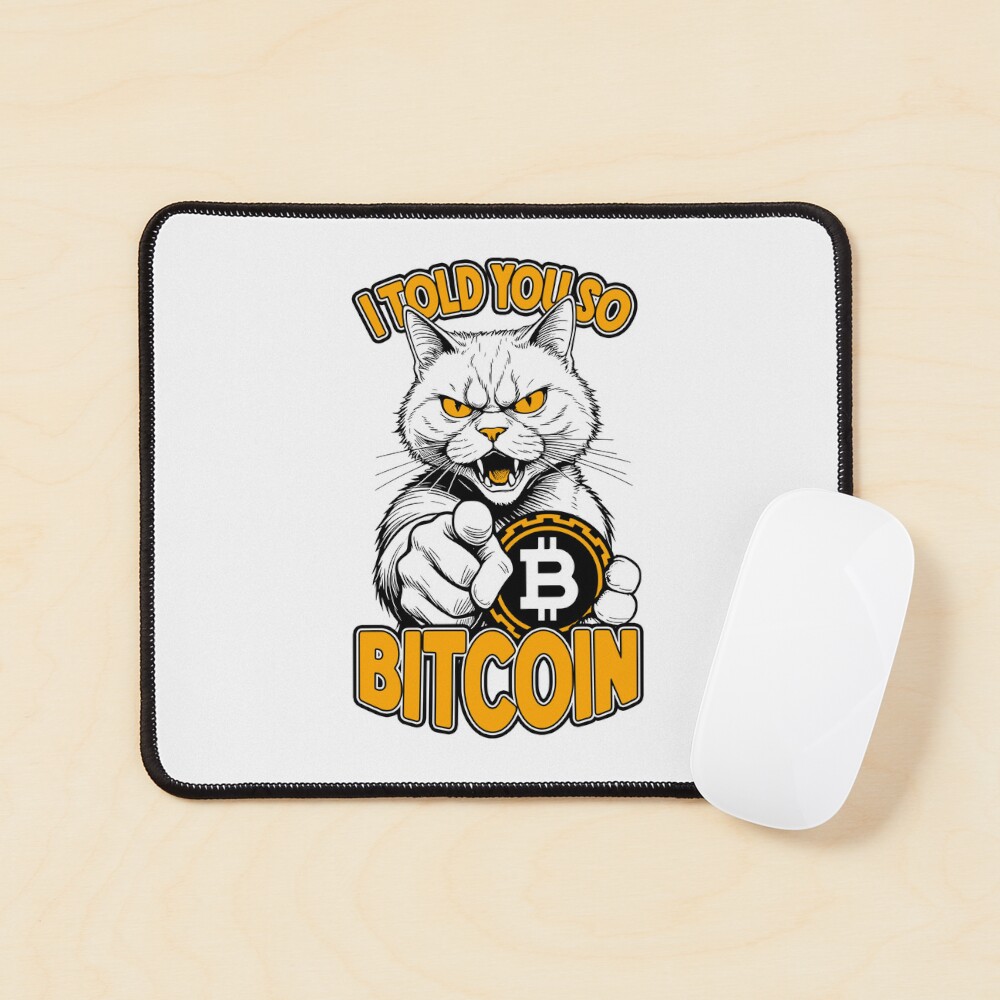 Bitcoin Cat I Told You So Funny Crypto Trader Cats Lover