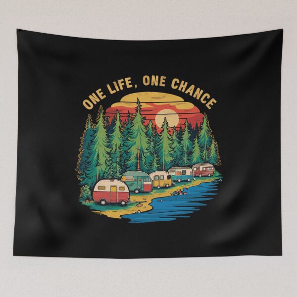 Item preview, Camping - one life, one chance designed and sold by 123ks.