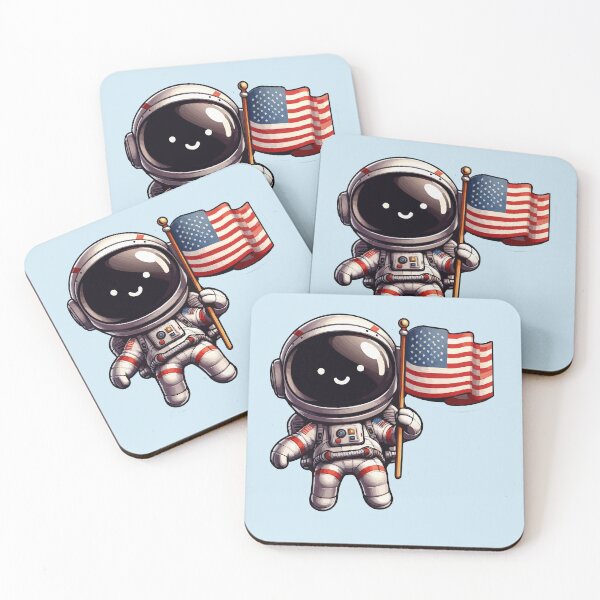 Item preview, Cool Astronaut Holding American Flag for Men Women Astronaut Lover -  designed and sold by PurpleLoveStore.