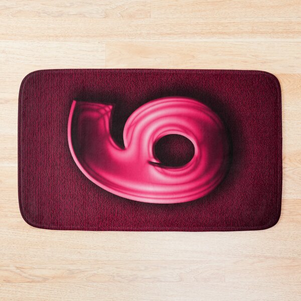 Item preview, Number 6 unit written in pink shiny metallic texture background designed and sold by SpinklyCreations.
