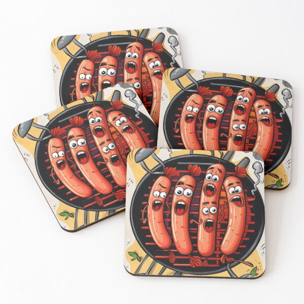 Item preview, Sausages of fear. designed and sold by MyHappyArtShop.