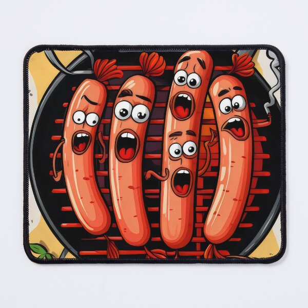 Item preview, Sausages of fear. designed and sold by MyHappyArtShop.