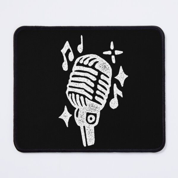 Item preview, A Mic with music notes - music instrument design designed and sold by Barha.