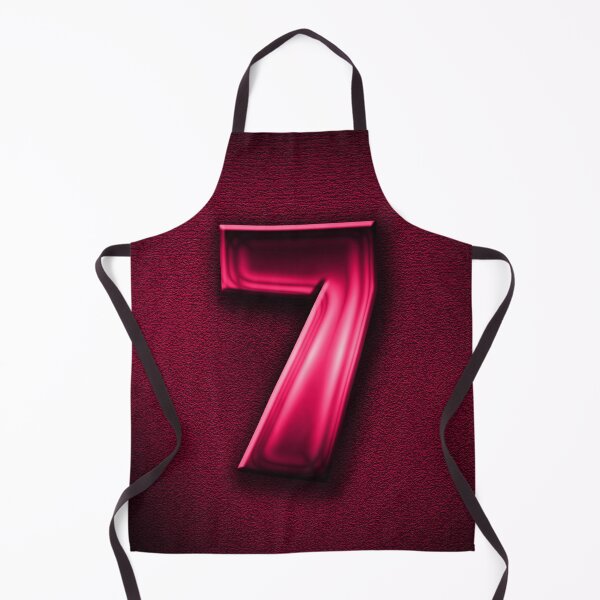 Item preview, Number 7 unit written in pink shiny metallic texture background designed and sold by SpinklyCreations.