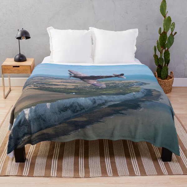 Item preview, Supermarine Spitfire Mk Vb BM597 over the White Cliffs of Dover designed and sold by Paul Rowland.